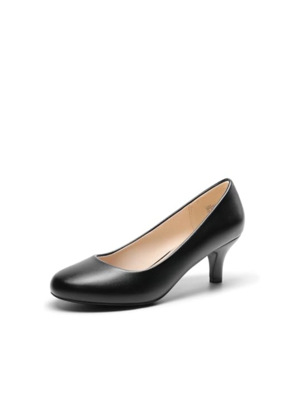 Women's Kitten Heels Pumps Slip-On Round Toe 2.5 Inch Heel Comfortable